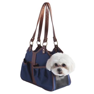 PETote Metro Couture Leather Pet Carrier